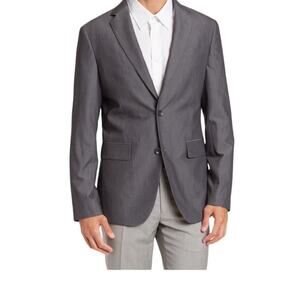 Nordstrom Rack 38 S NEW Notch Collar Men's Suit Separate Sportcoat Gray